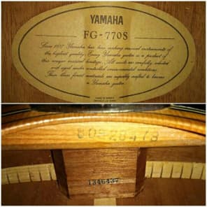 Yamaha fg770s cheap