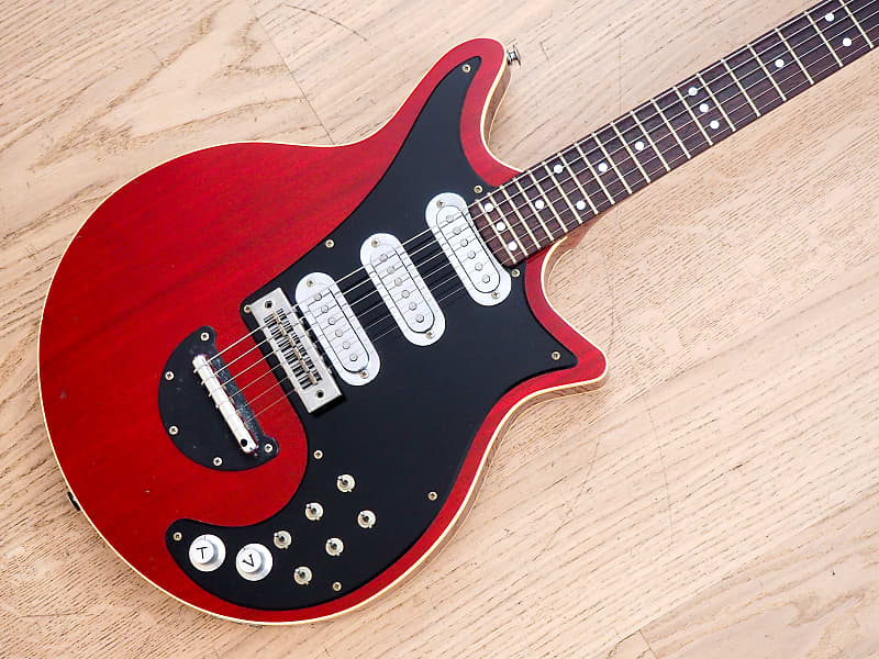 1980s Greco BM-90 Brian May Red Special Electric Guitar Japan Fujigen w/  Case