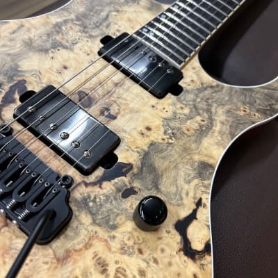 No brand [USED] ACACIA Guitars Romulus 6 Backeyeburl Top (Natural) [SN.WM7010] image 8