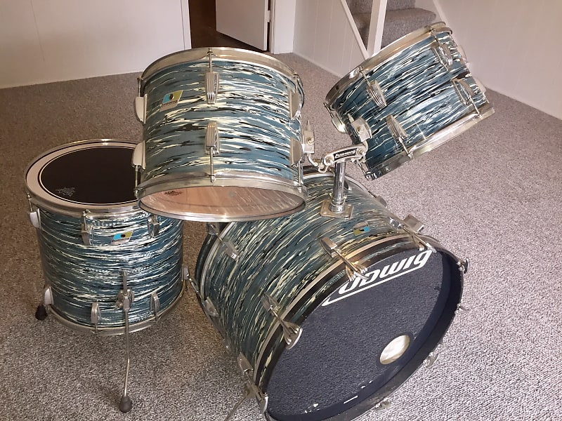 Ludwig Classic 1976 Blue Oyster Bowling Ball Reverb