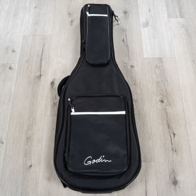 Godin 048588 A12 Black HG 12-String Guitar, Solid Cedar Top, Gloss Black Finish image 11