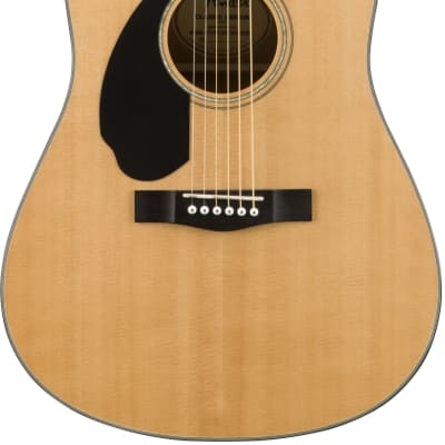 Fender CD-60S Solid Top Dreadnought Acoustic Guitar, Left Handed - Natural w/ Hard Case image 2