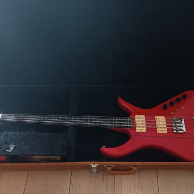Kramer XL 8 string bass 1980 Red image 8