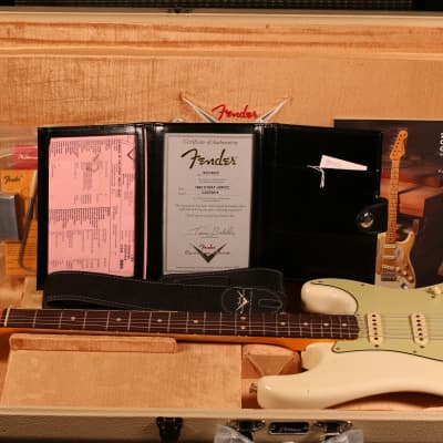 Fender Custom Shop 1963 Stratocaster Journeyman 2023 - Aged Olympic White image 3