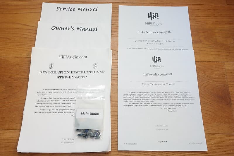 Sansui SE-7 restoration kit filter capacitor repair rebuild fix  			