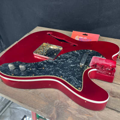 Real Life Relics Fully Loaded 69 Tele® T  Body Top Bound Aged Candy Apple Red #3 image 1