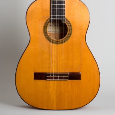 Manuel Contreras  Flamenco Guitar (1970s), period black hard shell case. image 3