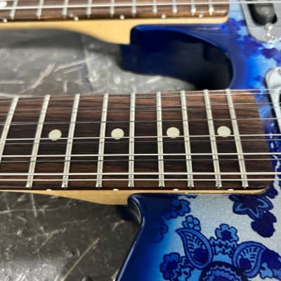 Forrest Double Neck Electric 12/6 with B bender 6/12 2000 Paisley Blue with case! image 11