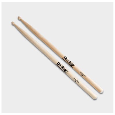 On-Stage Stands MW5A 12 Pairs of 5A Wood Tip Maple Drumsticks image 2