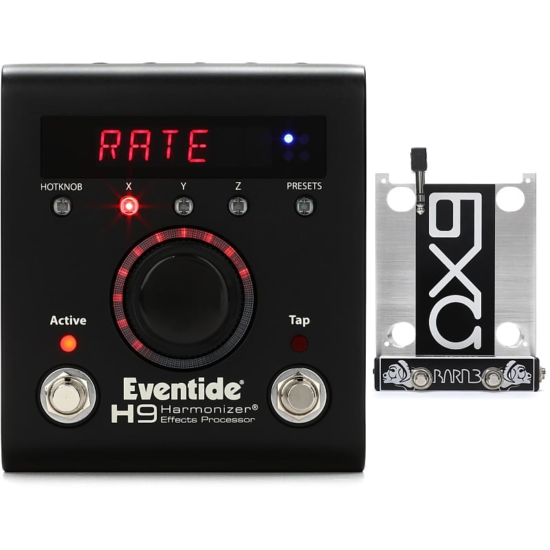Eventide H9 Max Dark Multi-effects Pedal and Barn3 OX-9 Auxiliary 