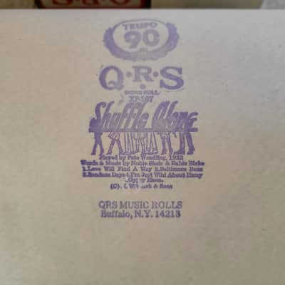 Qrs Shuffle Along 5 Song Xp-167 Player Piano Roll, 1922 Nice 