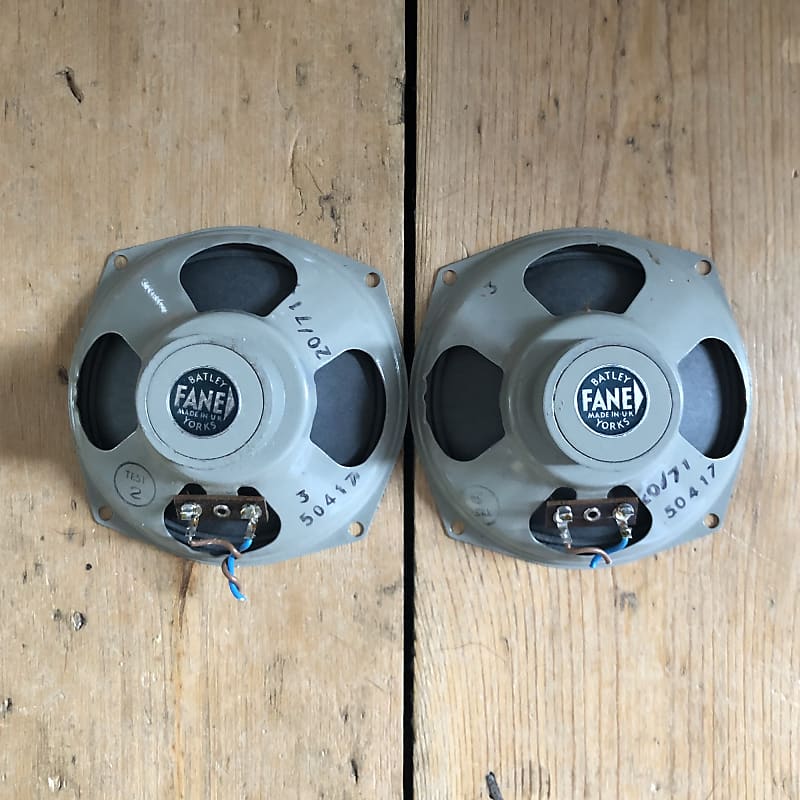 Vintage pair of Fane 4" Alnico speakers 1971 Hifi Valve Reverb
