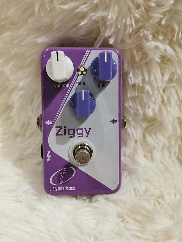 Crazy Tube Circuits Ziggy Distortion Overdrive Guitar Pedal Reverb