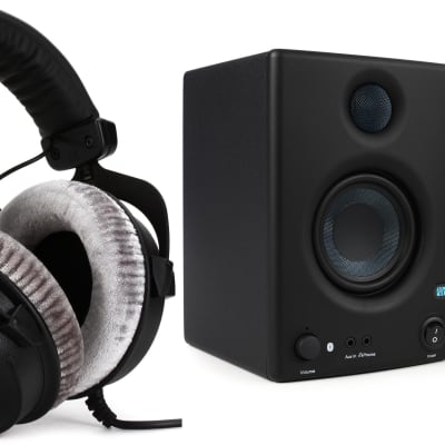 Beyerdynamic DT 770 Pro 250 ohm Closed-back Studio Mixing Headphones  Bundle with PreSonus Eris 3.5 BT 3.5 inch Powered Studio Monitors with Bluetooth image 1
