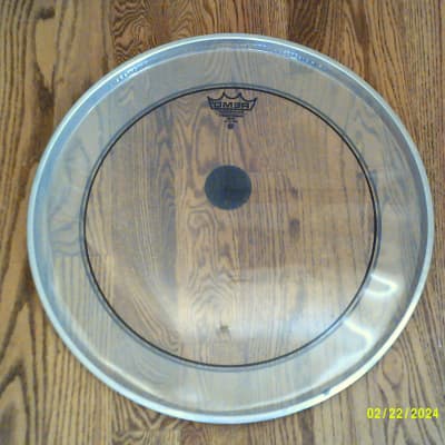 Remo 20 Inch Pin Stripe Clean Bass Drum Batter Head - Excellent! image 4