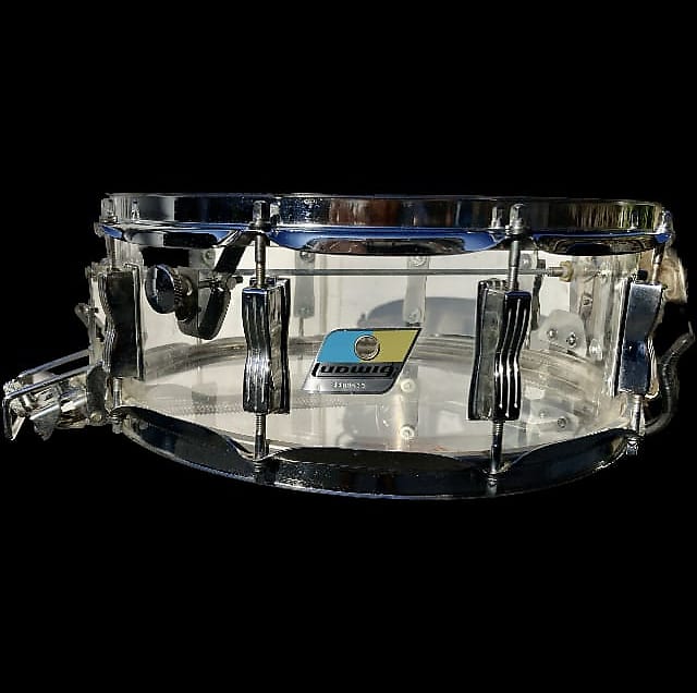Ludwig No. 413 Vistalite Super-Sensitive 5x14" 10-Lug Acrylic Snare Drum 1972 - 1980 - Clear image 1