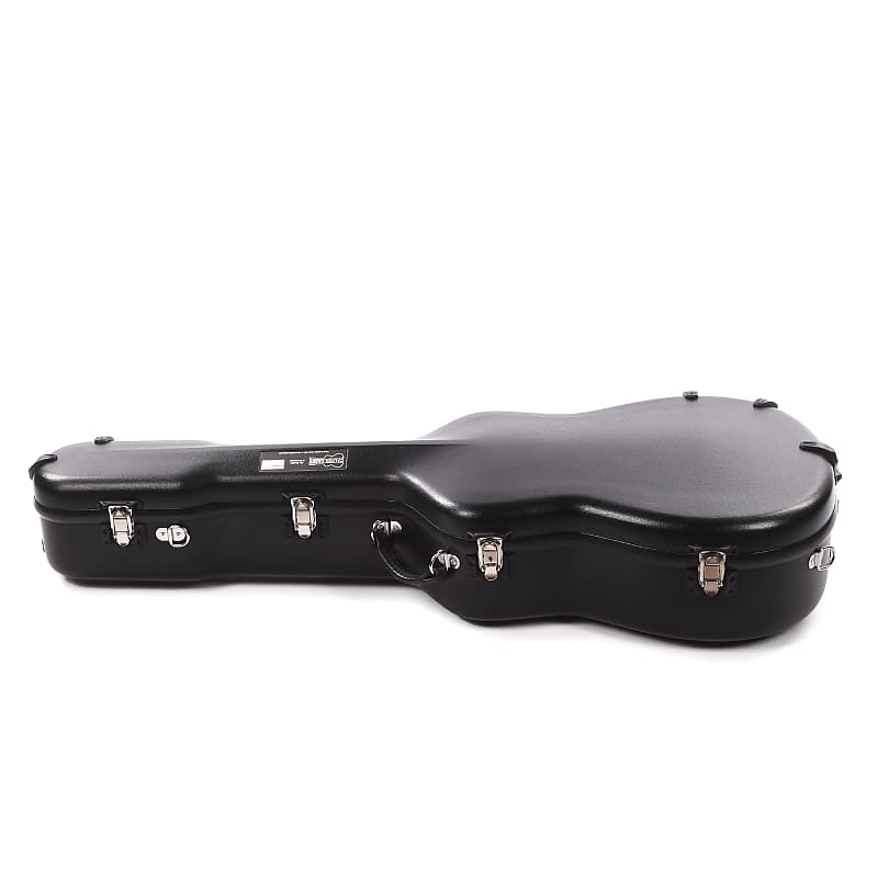Calton Cases Acoustic D 18 Guitar Case Black w Green Velvet Interior Reverb