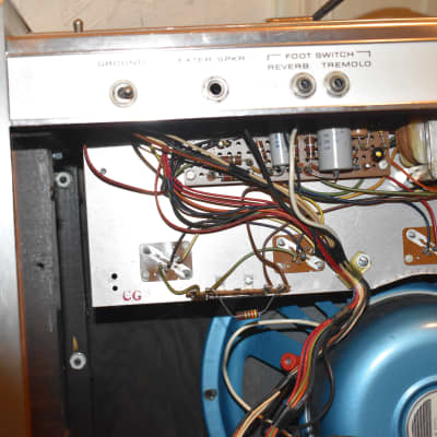 baldwin professional deluxe amplifier 1960's silver image 13