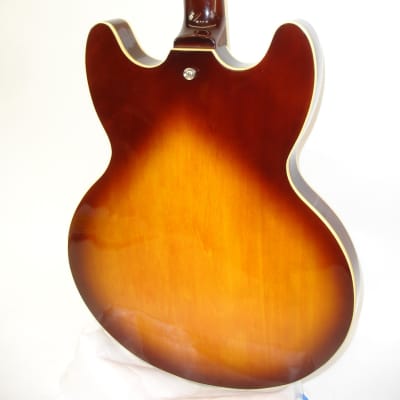 Jay Turser 335-Style Semi-Hollow Electric Guitar, Sunburst image 14
