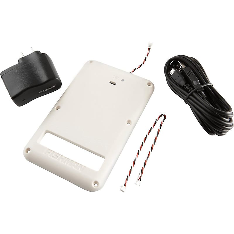 Fishman Fluence 9V Rechargeable Battery Pack for Strat White Reverb