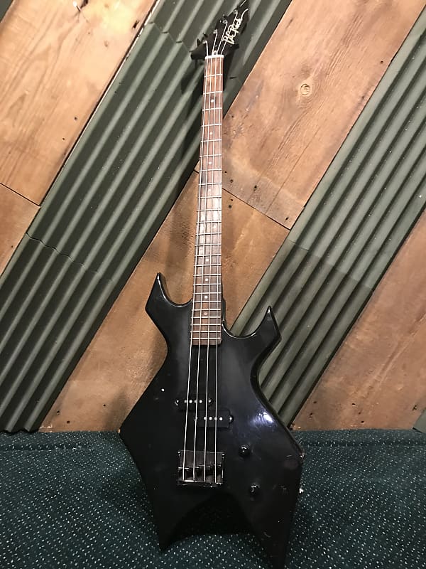 Vintage 1990s BC Rich Platinum Series Warlock Electric Solid Body 4-String Bass Guitar image 1