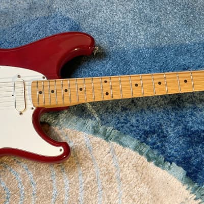 Ibanez Roadstar II Red 1983 Upgraded Fender Lace Sensor Pickups Japan.  Set up and ready to play! image 2