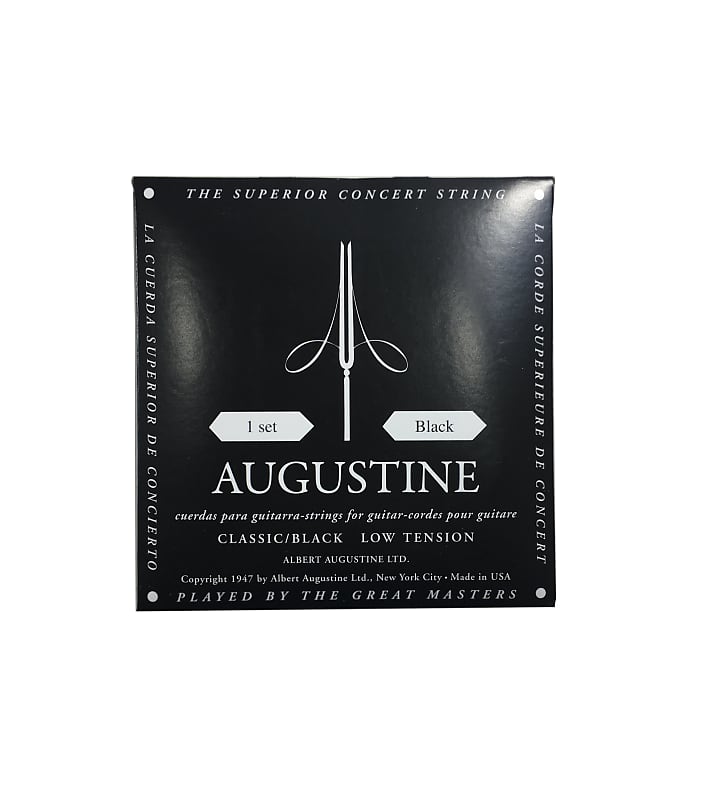 Augustine Guitar Strings Classsical Black Low Tension 522A image 1