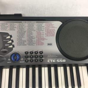 Casio CTK 558 61 Key Electronic Keyboard 100 Song Bank 100 Tones