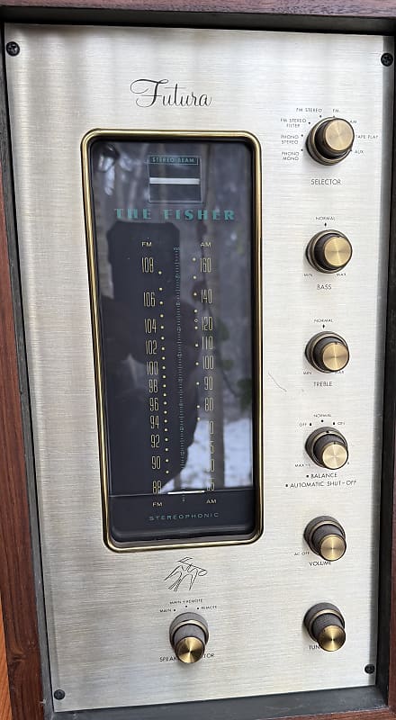 Fisher Futura IV - F-58 1962 - AM/FM Tube Radio  			