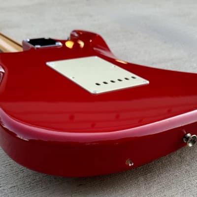 Squier Stratocaster by Fender Japan E Series 80's MIJ Electric Guitar Dakota Red image 8