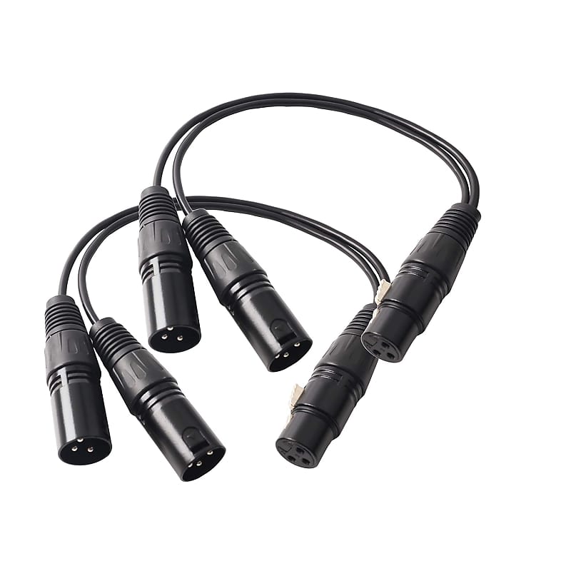 Xlr Splitter Female To 2 Male Cable, Xlr Female To Dual Xlr Reverb