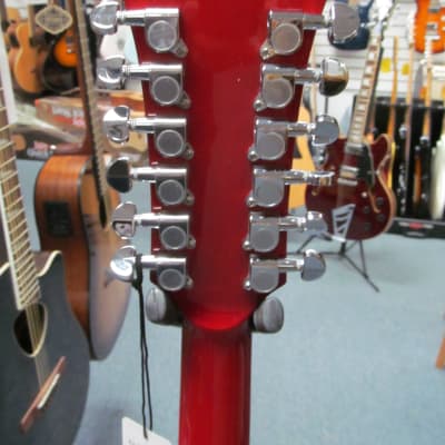 Ibanez Artcore AS7312 12-String Semi-Hollow Electric Guitar Transparent Red image 7