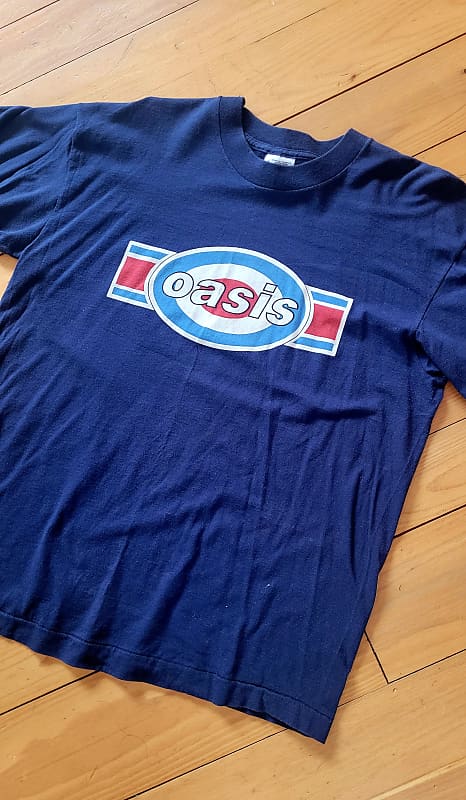 Oasis - Box Logo Target 1994 - Blue | Reverb