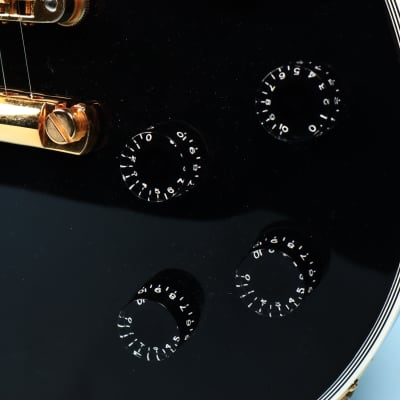 2021 Gibson Les Paul Custom Black Electric Guitar Gold Hardware Custom Shop image 13
