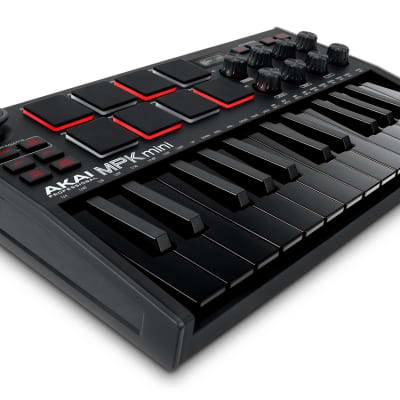 Akai MPK Mini MK3 25-Key MIDI Keyboard Compact Controller MKIII + MPC Beats Black image 3