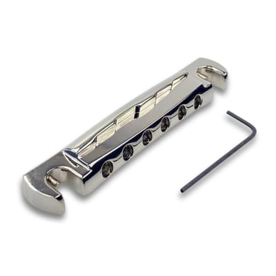 Faber TPWC Compensated Aluminum Wraparound Tailpiece Nickel 3020-0 for sale