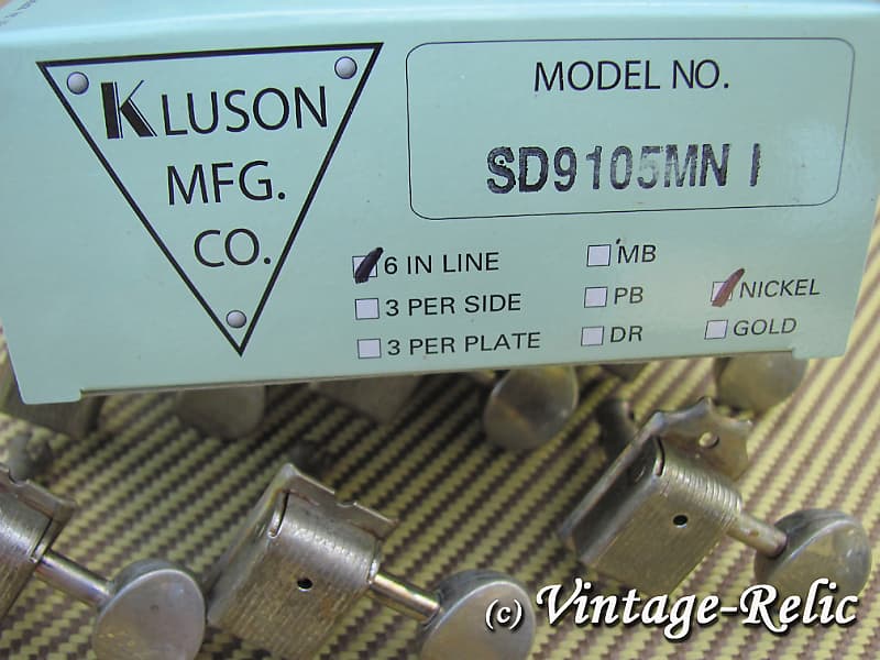 aged Kluson nickel tuners RELIC'D for Fender Custom Shop Strat