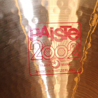 Paiste 2002 Ride 20" Cymbal (Switzerland) image 4