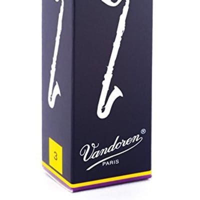 Vandoren Traditional Bass Clarinet Reeds Box of 5 - 2.5 image 1