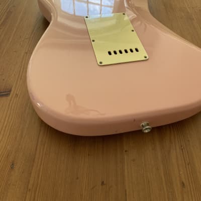 Maya Stratocaster (no Fender) lawsuit era Electric Guitar 1970s Shell Pink image 10
