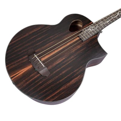 Michael Kelly Dragonfly 4 Port Java Ebony Acoustic-Electric Bass Guitar image 7