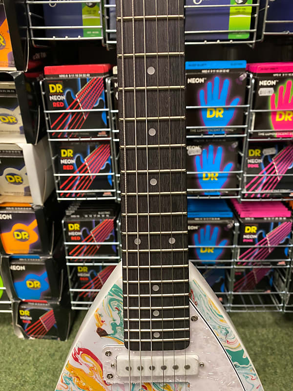 Vox Mini Mk III travel guitar teardrop shape in marble Vox Mini Mk III travel guitar teardrop shape in marble