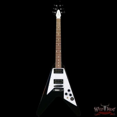 Gibson Custom Shop Artist Collection Kirk Hammett 1979 Flying V Murphy Lab Aged Ebony image 3
