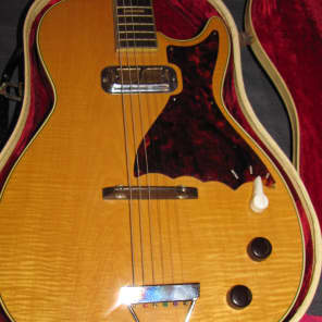 Harmony Stratotone Mercury H48 1961 Maple Top with Original Case image 9