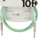 Fender Original Series Straight/Straight Instrument Cable,10 ft, Surf Green - Bundle of 2