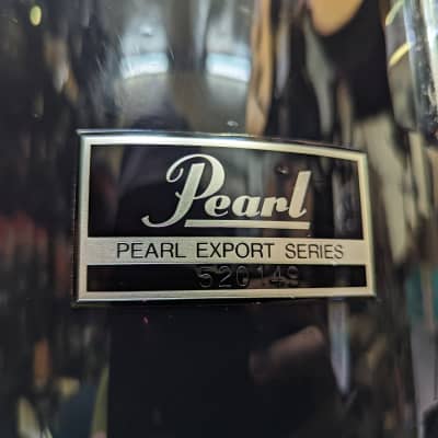 1980s Pearl Export Made In Taiwan Black Wrap 10 x 12" Tom - Looks And Sounds Really Good! image 2