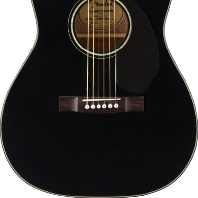 Fender CC-60SCE Concert Acoustic/Electric Guitar -  Black for sale
