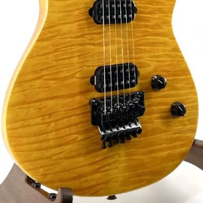 EVH Wolfgang Standard QM Baked Maple Fretboard Trans Amber Serial#:ICE2204044 image 3