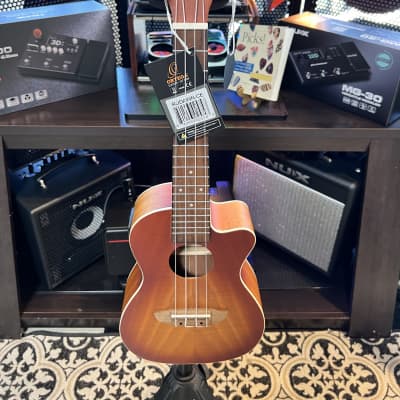 Ortega Earth Series Concert Ukulele Okoume Dawn Sunburst (RUDAWN