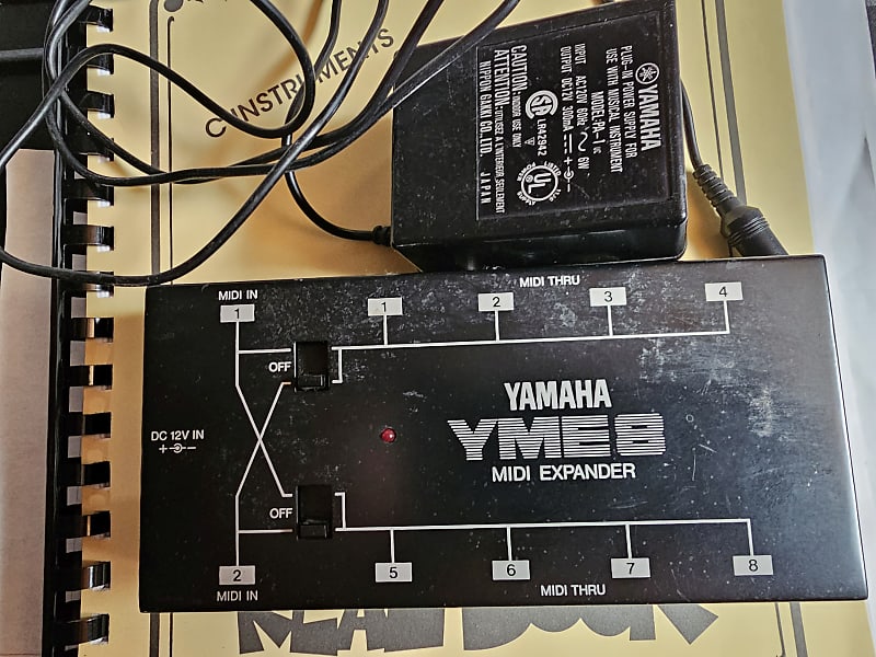 Yamaha YME8 MIDI Expander 1980's Black Reverb